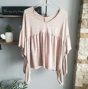 NWOT Batwing Peplum Top